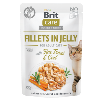 BRIT CARE ΓΑΤΑΣ JELLY ADULT ΠΕΣΤΡΟΦΑ 85gr BRIT CARE ΓΑΤΑΣ JELLY ADULT ΠΕΣΤΡΟΦΑ 85gr